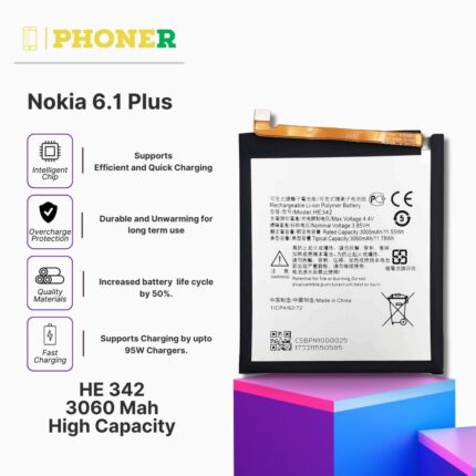 Mobile Battery for Nokia 6.1 Plus HE342